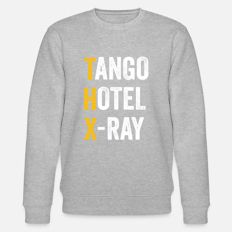 Computer-Chat-Tango. - Stanley/Stella Unisex Bio-Sweatshirt CHANGER  - Grau meliert