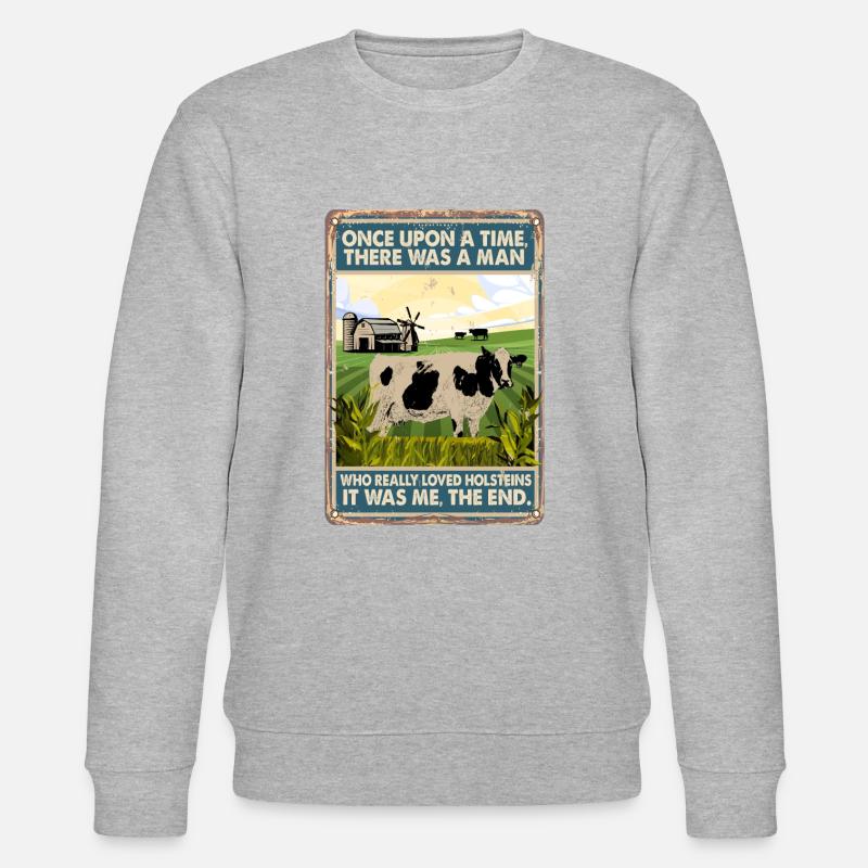 Race de vache Holstein aimés - Sweat bio CHANGER Stanley/Stella Unisexe - gris chiné