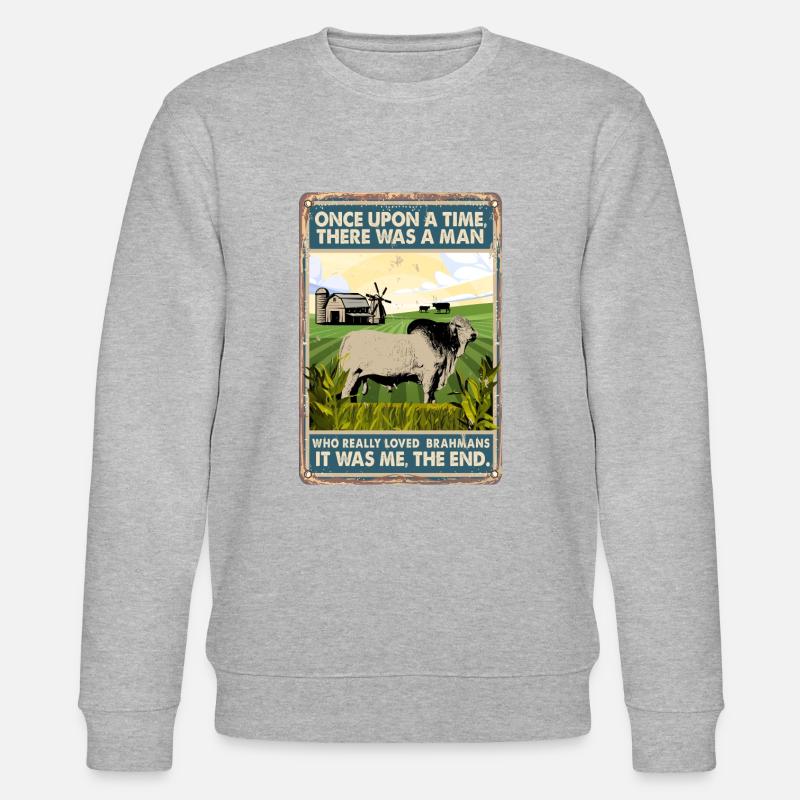 Race de vache Brahmanes aimés - Sweat bio CHANGER Stanley/Stella Unisexe - gris chiné
