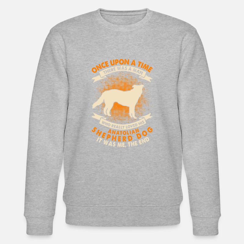 Einmal - Anatolischer Schäferhund - Stanley/Stella Unisex Bio-Sweatshirt CHANGER  - Grau meliert