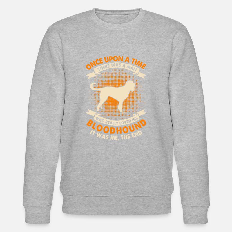 Einmal - Bluthund - Stanley/Stella Unisex Bio-Sweatshirt CHANGER  - Grau meliert