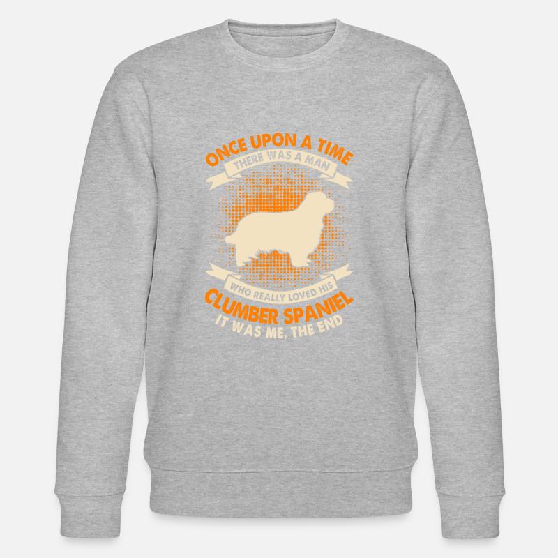 Une fois - Clumber Spaniel - Sweat bio CHANGER Stanley/Stella Unisexe - gris chiné