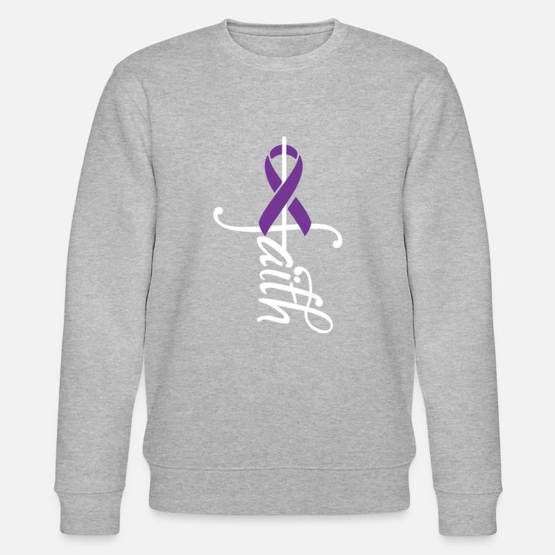 Band Crohns Bewusstsein - Stanley/Stella Unisex Bio-Sweatshirt CHANGER  - Grau meliert