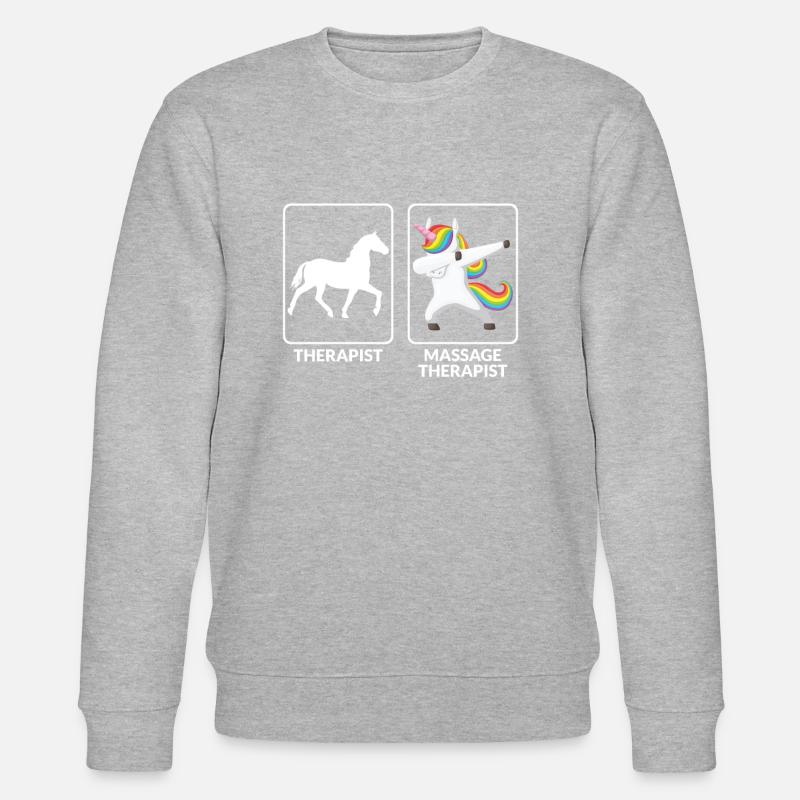 Lustige Massagetherapeutin - Stanley/Stella Unisex Bio-Sweatshirt CHANGER  - Grau meliert