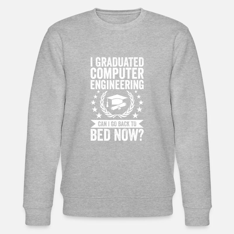 I have completed computer engineering - Stanley/Stella CHANGER Unisex Organic Sweatshirt - heather grey