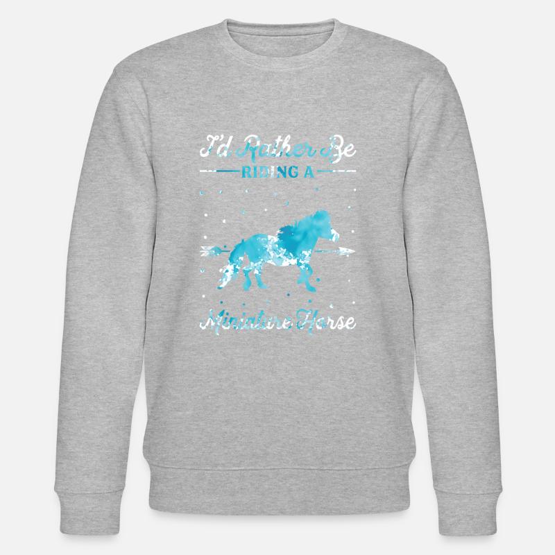 Monter un cheval miniature - Sweat bio CHANGER Stanley/Stella Unisexe - gris chiné