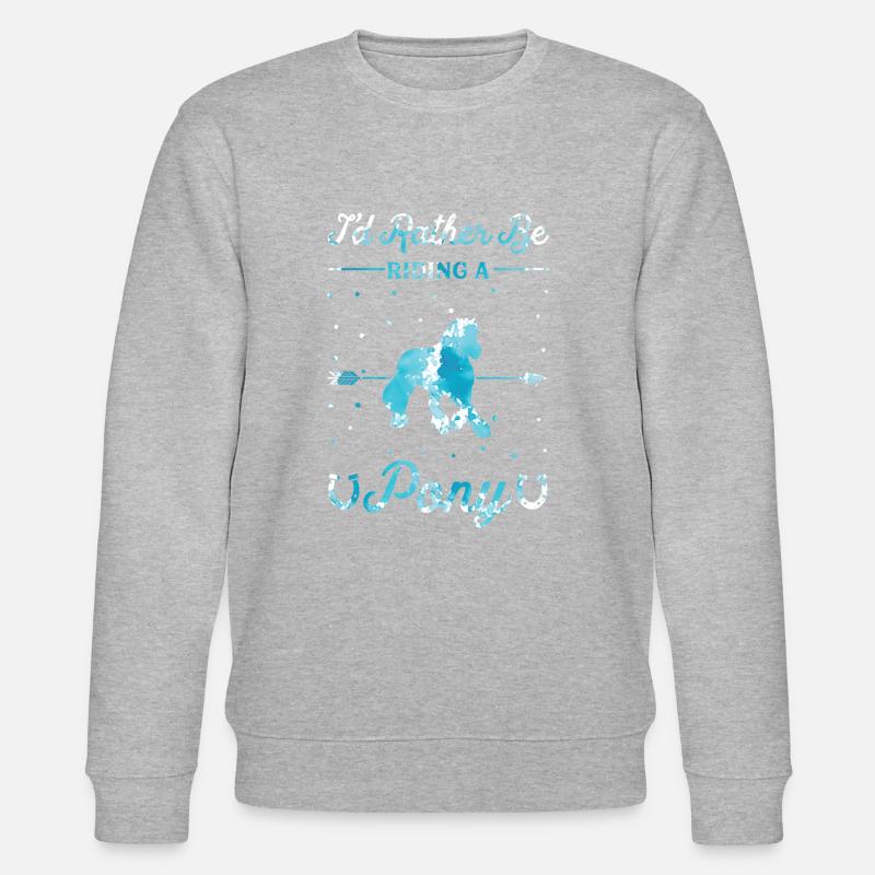 Monter à poney - Sweat bio CHANGER Stanley/Stella Unisexe - gris chiné