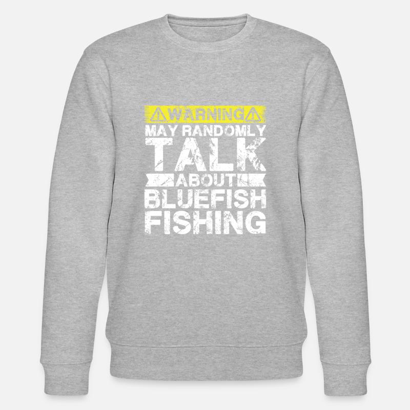 Pêche - Poisson bleu -Poisson - Sweat bio CHANGER Stanley/Stella Unisexe - gris chiné