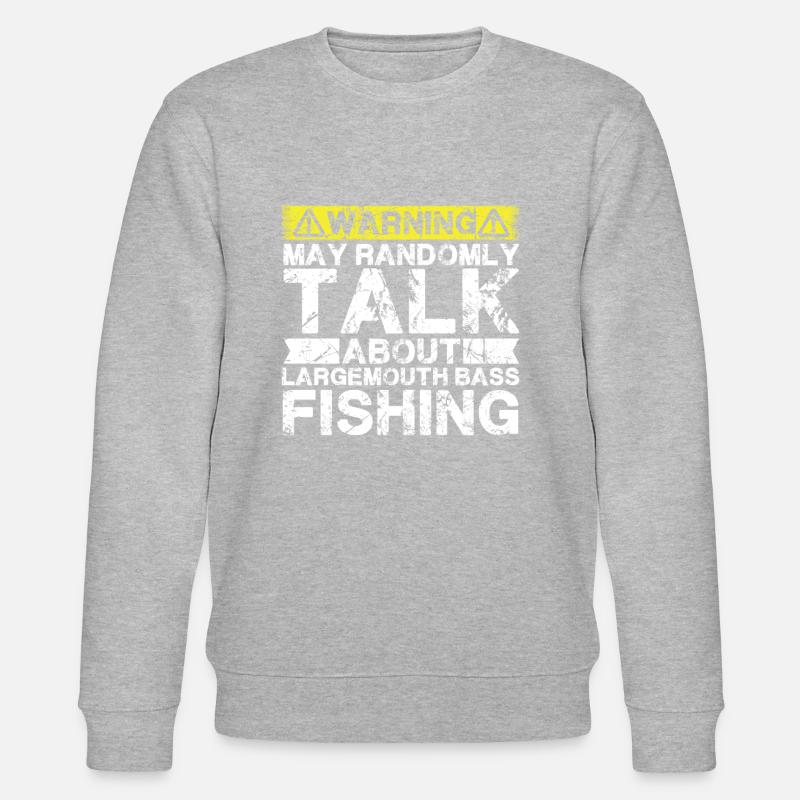 Angeln - Forellenbarsch - Stanley/Stella Unisex Bio-Sweatshirt CHANGER - Grau meliert