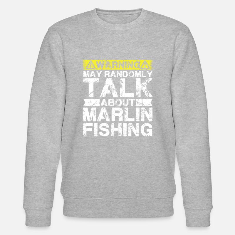 Pêche - Marlin Fish - Sweat bio CHANGER Stanley/Stella Unisexe - gris chiné
