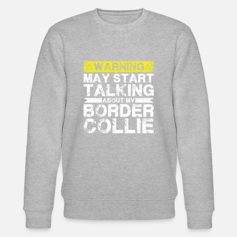 Apropos Border-Collie - Stanley/Stella Unisex Bio-Sweatshirt CHANGER  - Grau meliert
