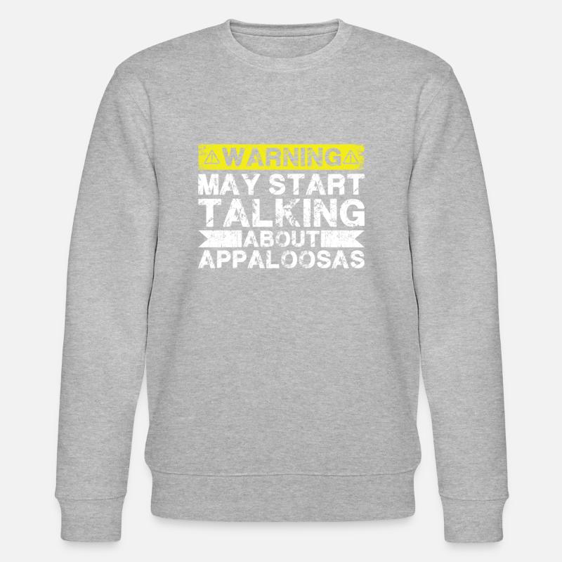 Apropos Appaloosa - Stanley/Stella Unisex Bio-Sweatshirt CHANGER - Grau meliert