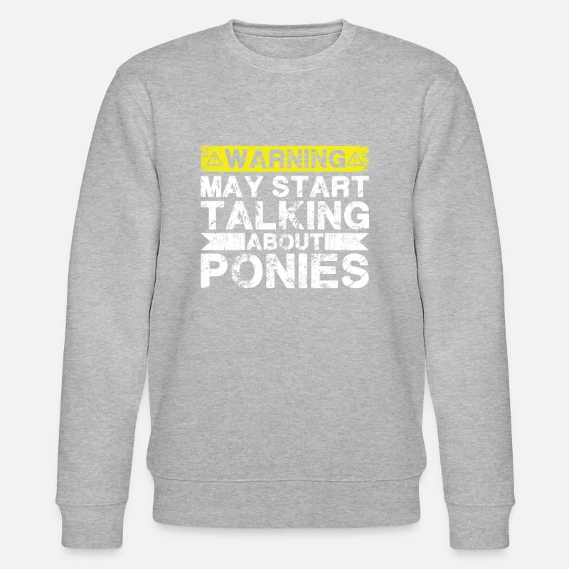 Apropos Ponys - Stanley/Stella Unisex Bio-Sweatshirt CHANGER  - Grau meliert