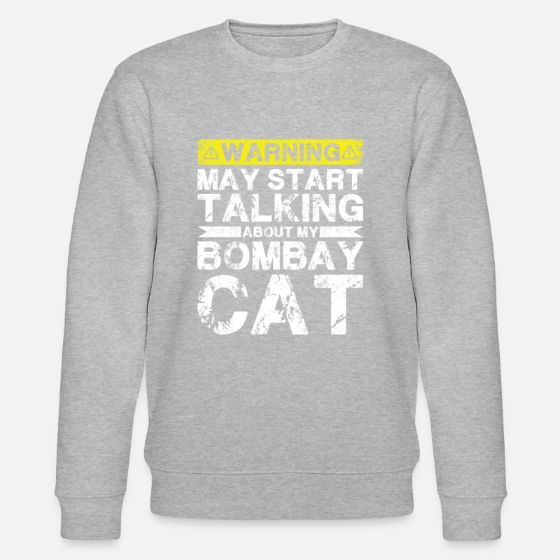 Apropos Bombay Cat - Stanley/Stella Unisex Bio-Sweatshirt CHANGER  - Grau meliert