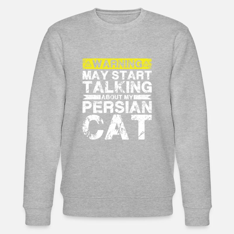 Apropos Perserkatze - Stanley/Stella Unisex Bio-Sweatshirt CHANGER  - Grau meliert