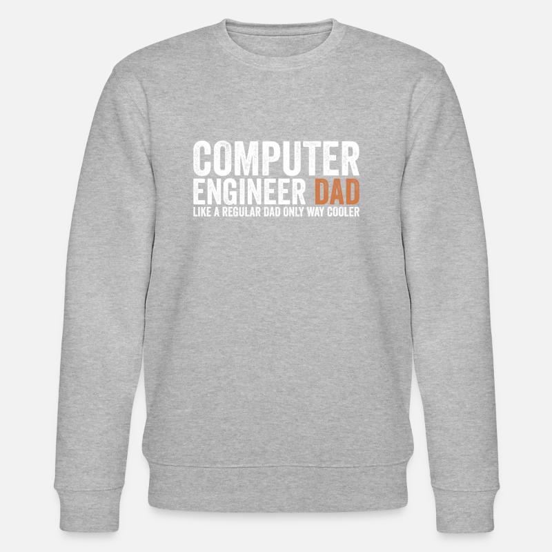 Papa - Computeringenieur - Stanley/Stella Unisex Bio-Sweatshirt CHANGER  - Grau meliert
