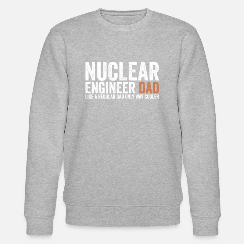 Papa - Nuclear Engineer - Stanley/Stella CHANGER Unisex Organic Sweatshirt - heather grey