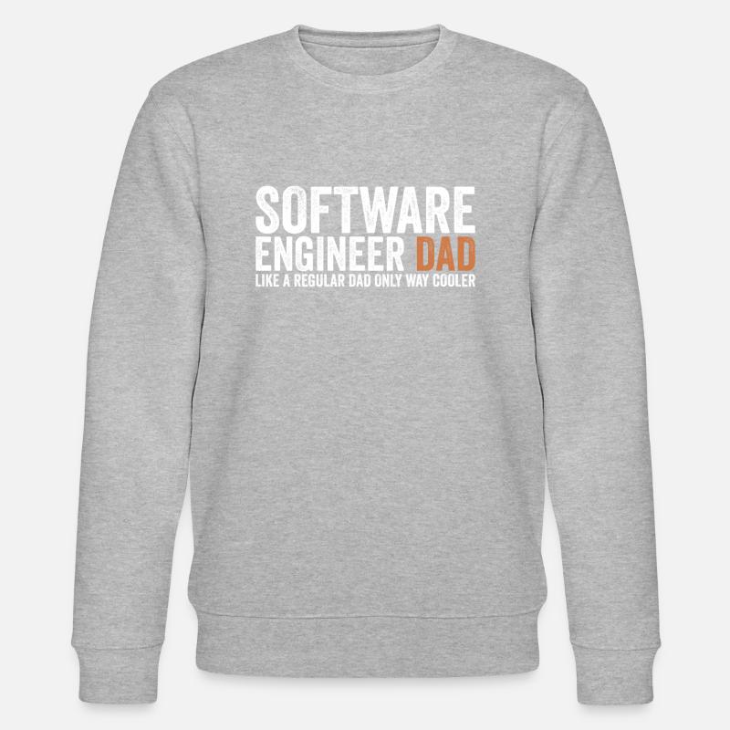 Father - Software Engineer - Stanley/Stella CHANGER Unisex Organic Sweatshirt - heather grey