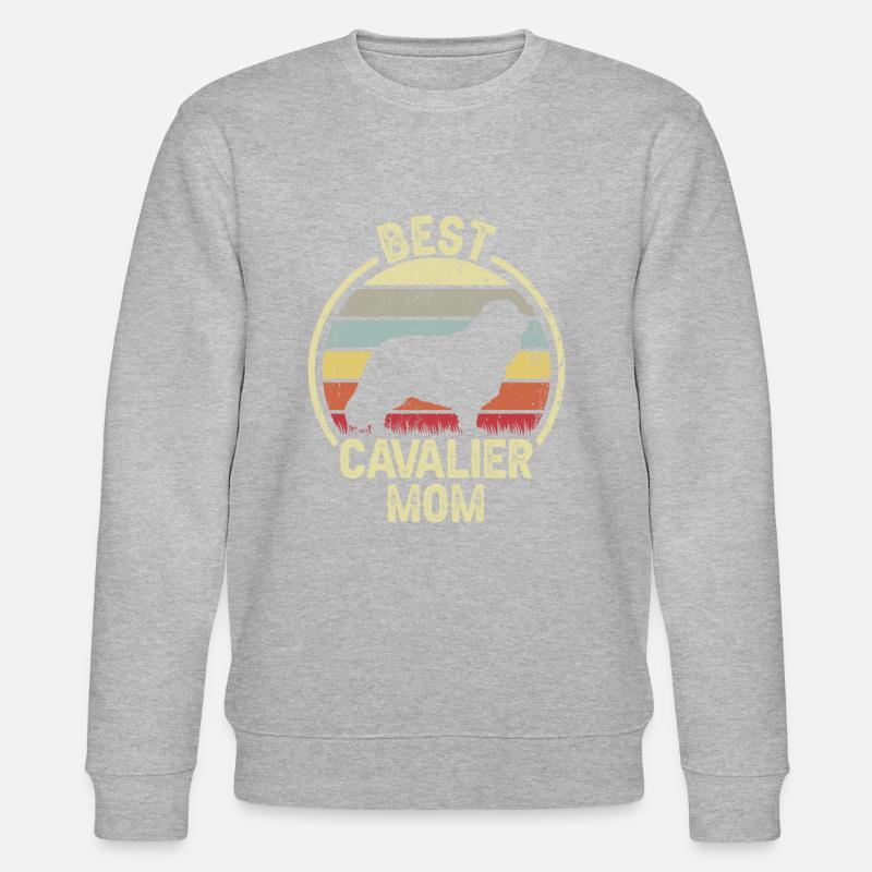 Maman chien - Cavalier - Sweat bio CHANGER Stanley/Stella Unisexe - gris chiné