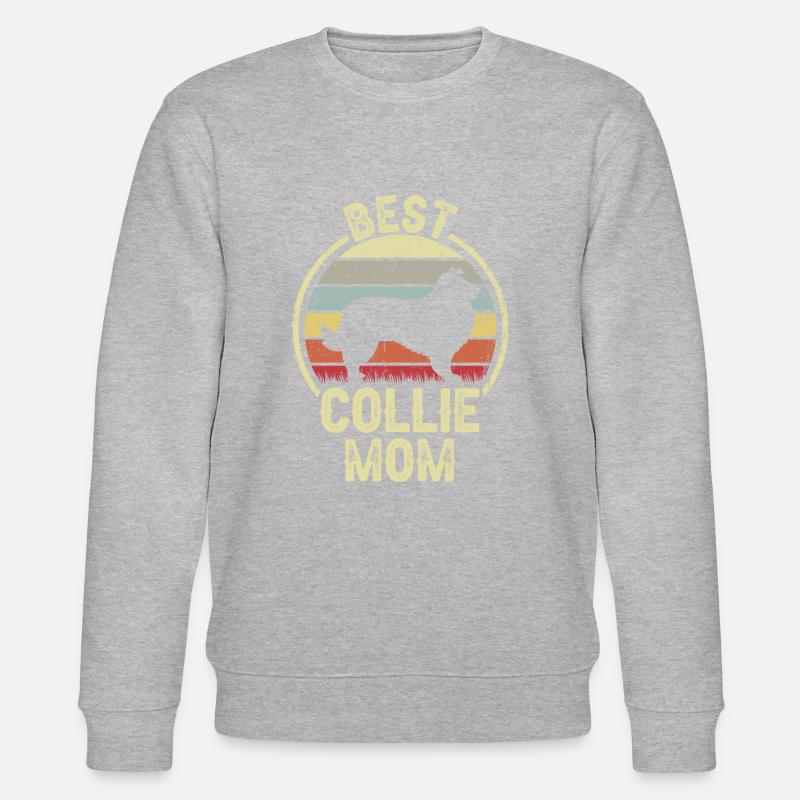 Maman chienne - Collie - Sweat bio CHANGER Stanley/Stella Unisexe - gris chiné