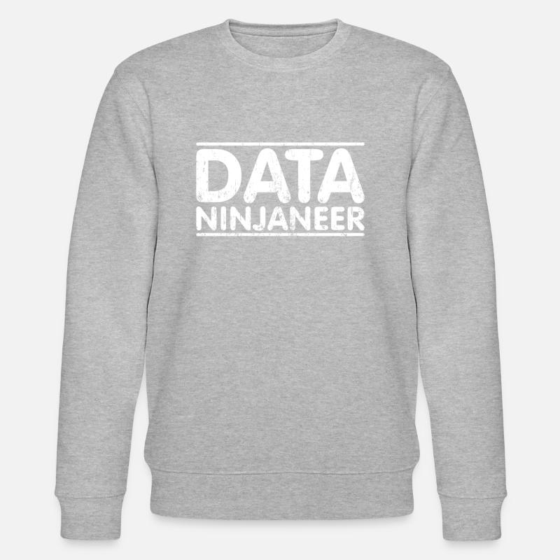 Ninjaneer - Data Engineer - Stanley/Stella CHANGER Unisex Organic Sweatshirt - heather grey