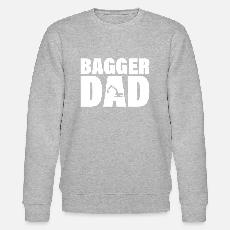 Job - Bagger Dad - Stanley/Stella Unisex Bio-Sweatshirt CHANGER - Grau meliert