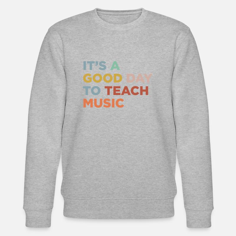 Musiklehrer Beibringen - Stanley/Stella Unisex Bio-Sweatshirt CHANGER  - Grau meliert