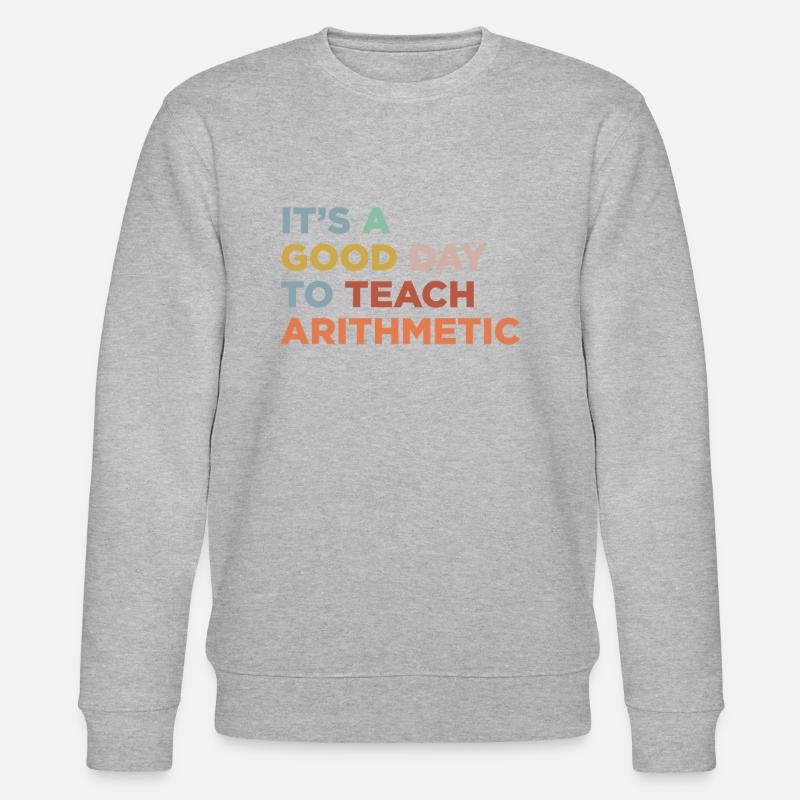 Arithmetiklehrer Unterrichten - Stanley/Stella Unisex Bio-Sweatshirt CHANGER  - Grau meliert