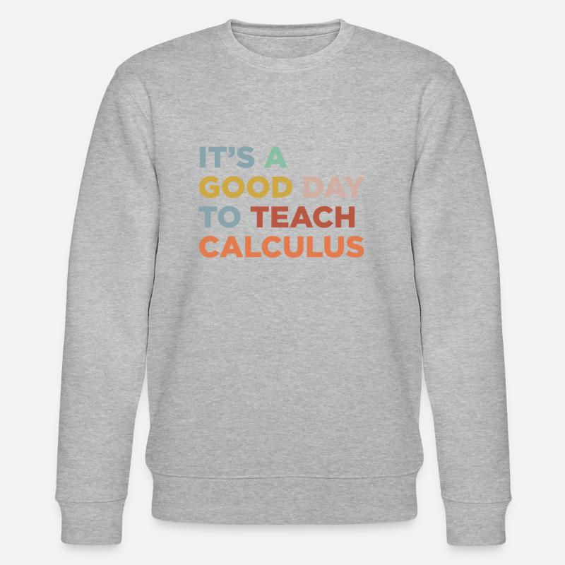 Teaching arithmetic teachers - Stanley/Stella CHANGER Unisex Organic Sweatshirt - heather grey