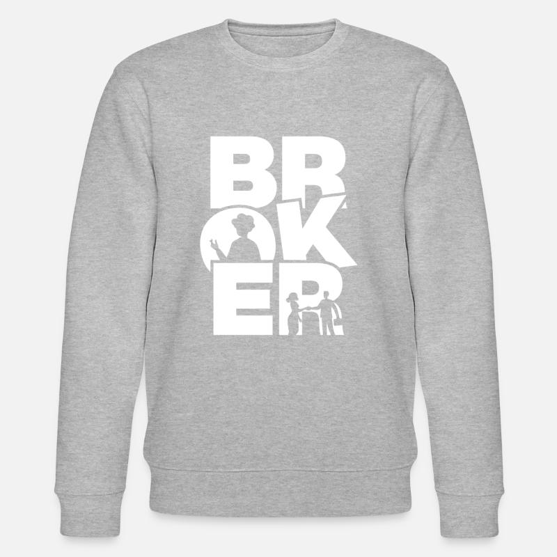Occupation Work - Broker - Stanley/Stella CHANGER Unisex Organic Sweatshirt - heather grey