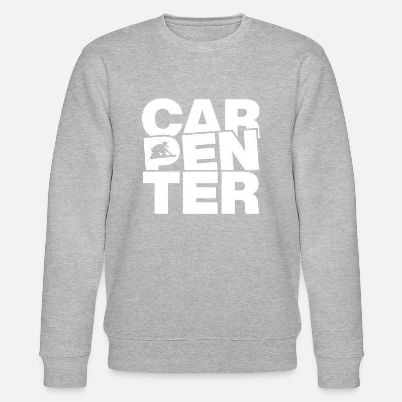 Menuiserie - Charpentier - Sweat bio CHANGER Stanley/Stella Unisexe - gris chiné
