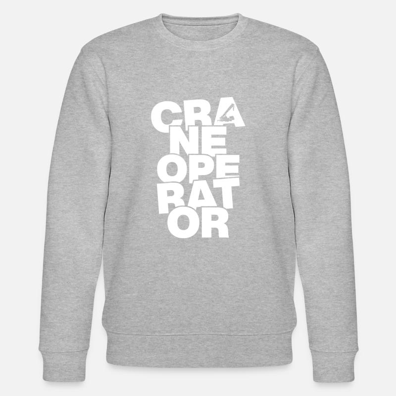 Travail professionnel - Grutier - Sweat bio CHANGER Stanley/Stella Unisexe - gris chiné