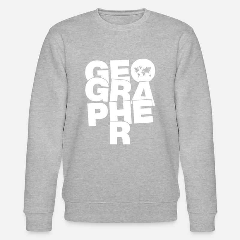 Profession Work - Geographer - Stanley/Stella CHANGER Unisex Organic Sweatshirt - heather grey