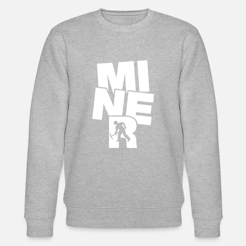 Travail professionnel minier - Mineur - Sweat bio CHANGER Stanley/Stella Unisexe - gris chiné