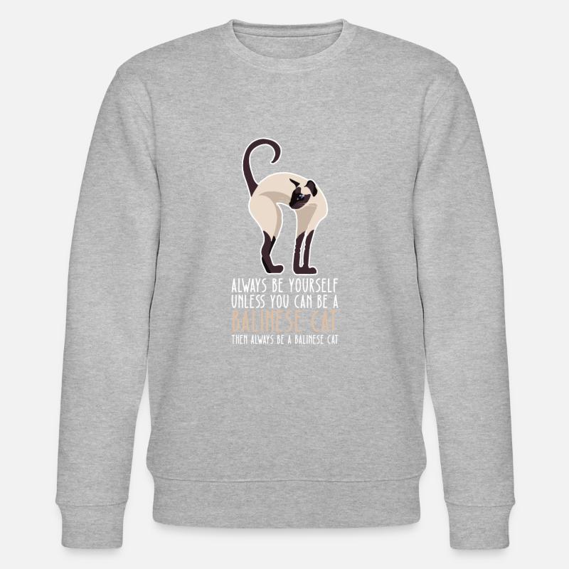 Soyez vous-même - Chat balinais - Sweat bio CHANGER Stanley/Stella Unisexe - gris chiné