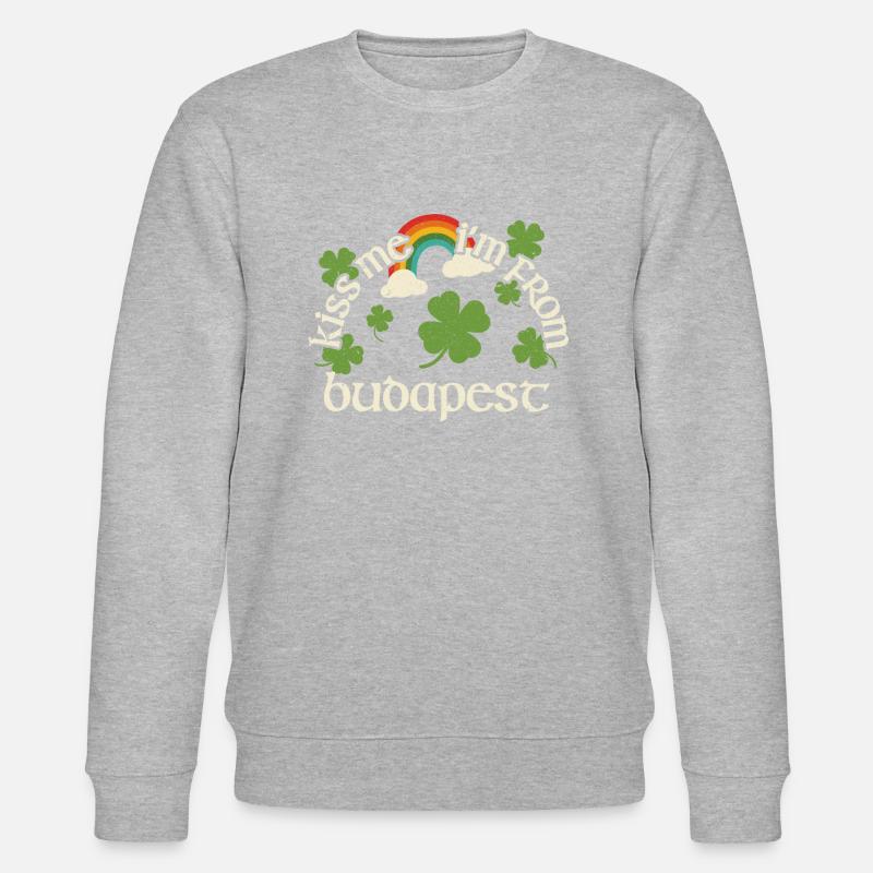 Kiss Me - Saint-Patrick Budapest - Sweat bio CHANGER Stanley/Stella Unisexe - gris chiné
