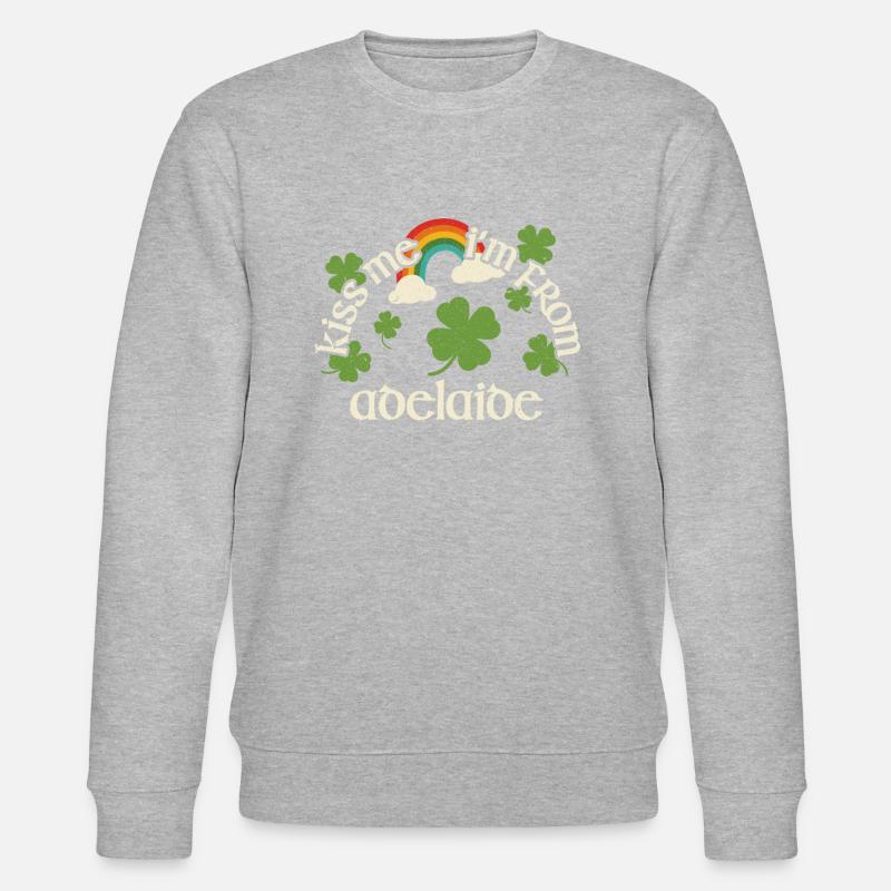 Embrasse-moi - Saint-Patrick Adélaïde - Sweat bio CHANGER Stanley/Stella Unisexe - gris chiné