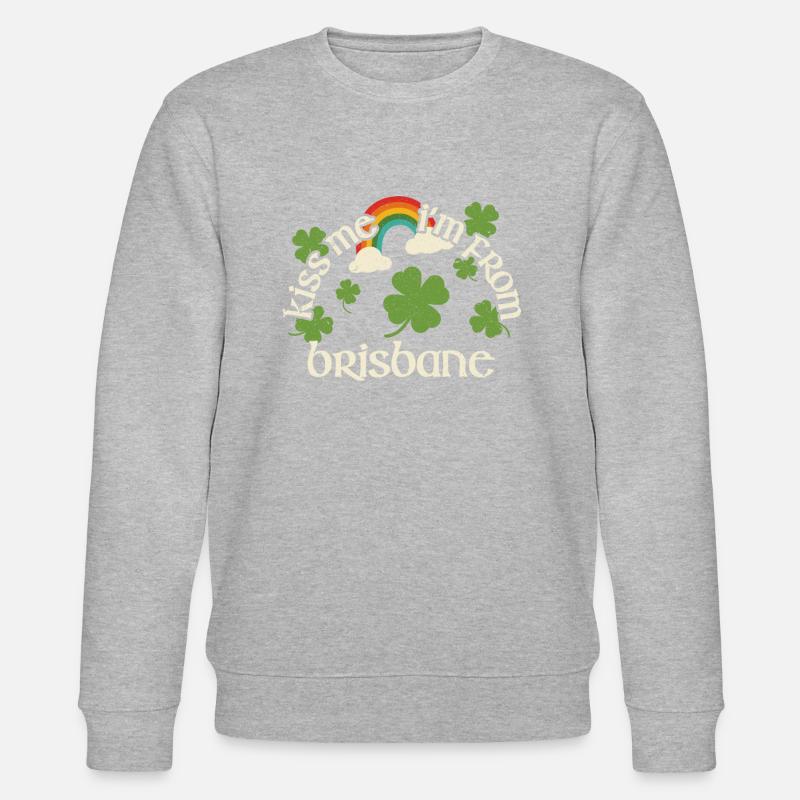 Kiss Me - Saint-Patrick Brisbane - Sweat bio CHANGER Stanley/Stella Unisexe - gris chiné