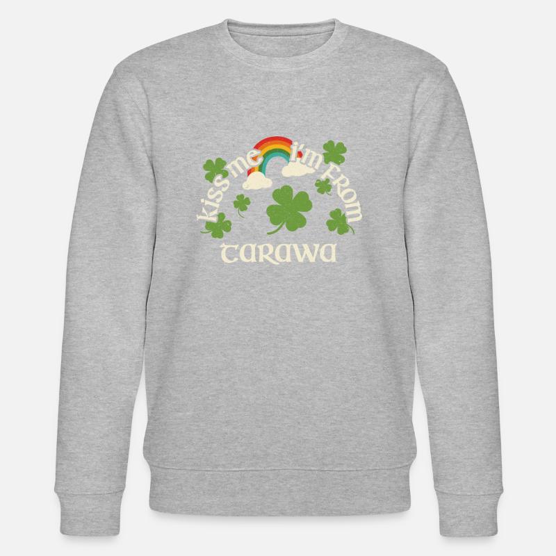 Embrasse-moi - Tarawa de la Saint-Patrick - Sweat bio CHANGER Stanley/Stella Unisexe - gris chiné