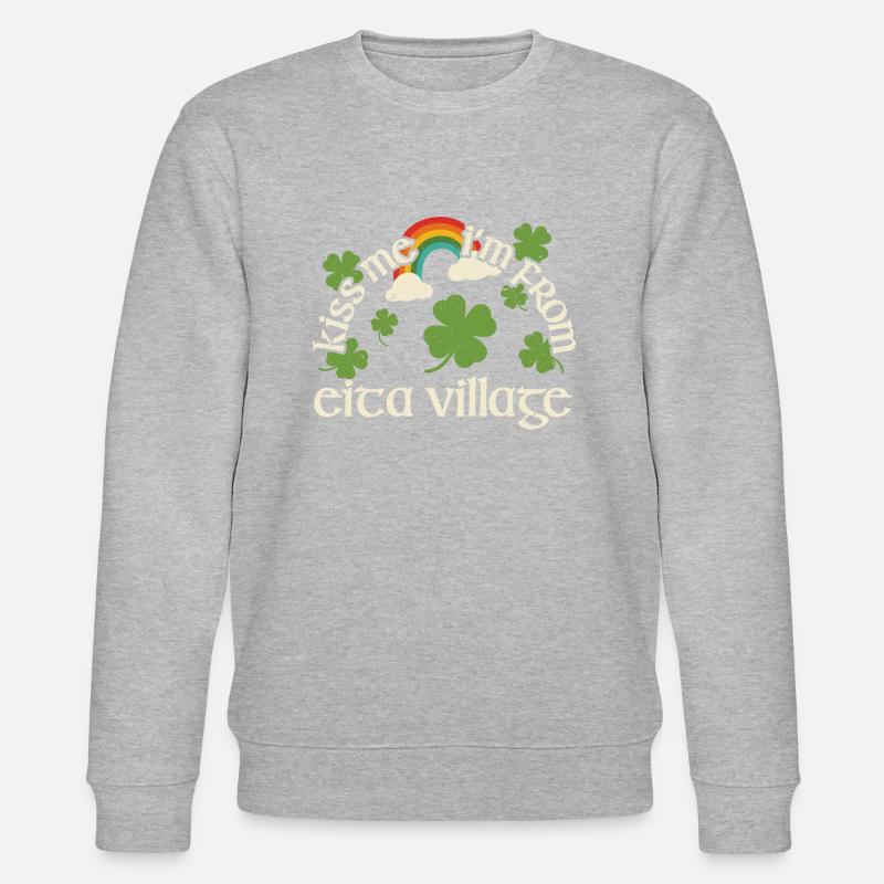 Kiss Me - Saint-Patrick Eita Village - Sweat bio CHANGER Stanley/Stella Unisexe - gris chiné