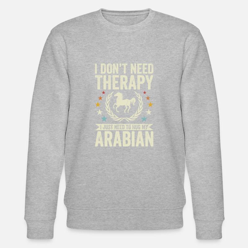 Don't need therapy - Arabic - Stanley/Stella CHANGER Unisex Organic Sweatshirt - heather grey