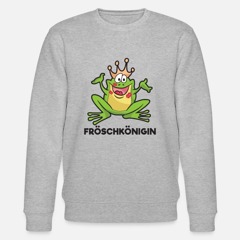 Froschkönig - Stanley/Stella Unisex Bio-Sweatshirt CHANGER  - Grau meliert