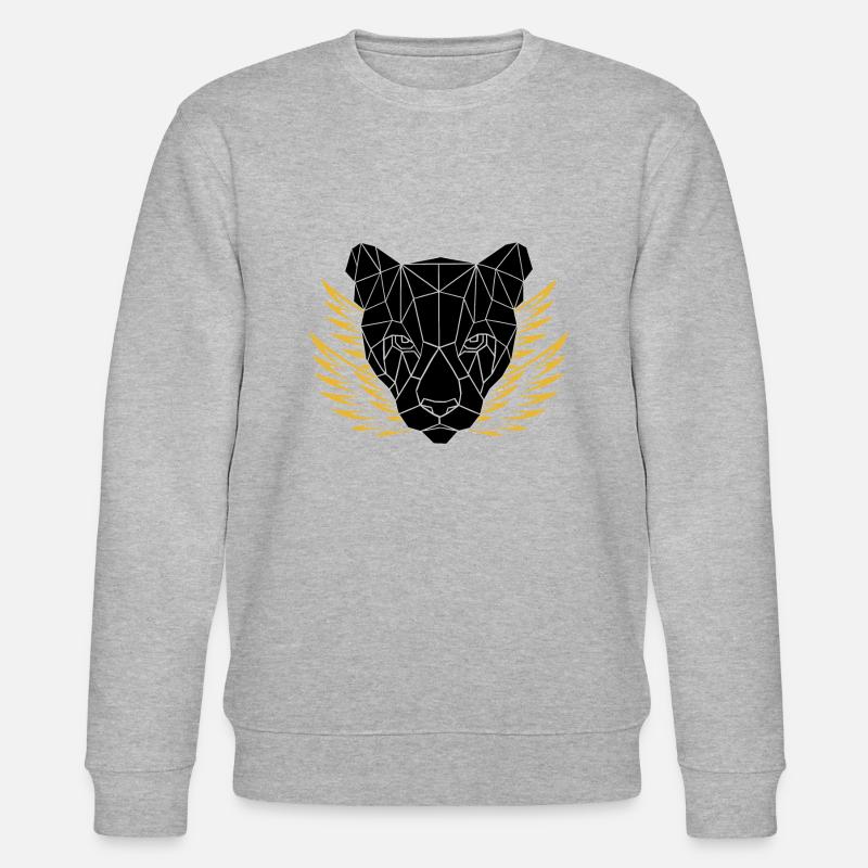 Gold panther - Stanley/Stella Unisex Bio-Sweatshirt CHANGER  - Grau meliert