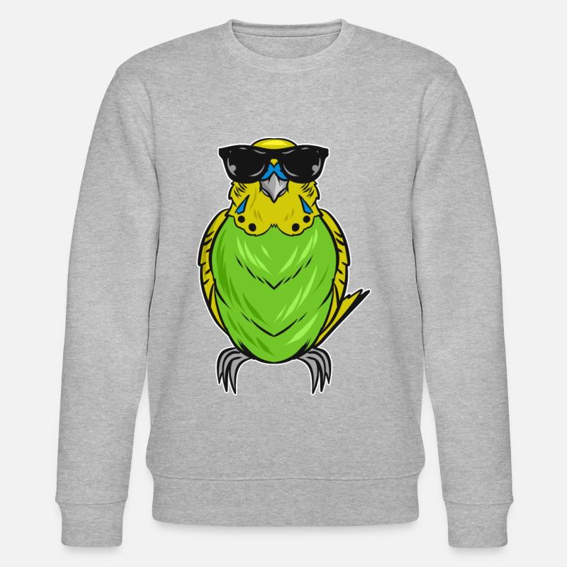 Perruche ondulée - Sweat bio CHANGER Stanley/Stella Unisexe - gris chiné