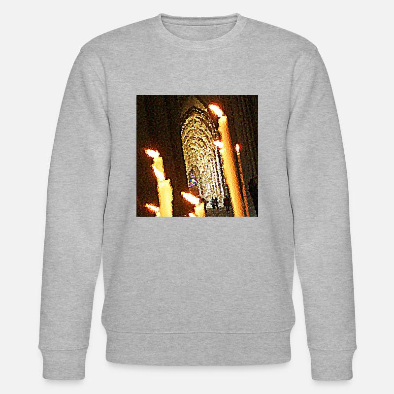 Die Flammen der Göttlichkeit - Stanley/Stella Unisex Bio-Sweatshirt CHANGER  - Grau meliert