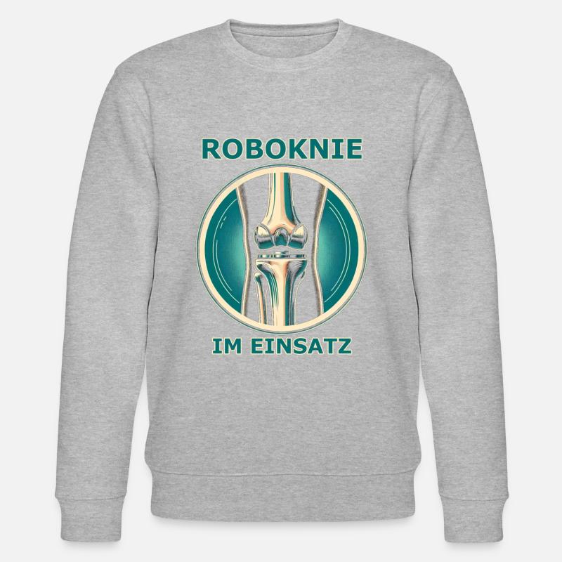 Roboknie - Stanley/Stella Unisex Bio-Sweatshirt CHANGER  - Grau meliert