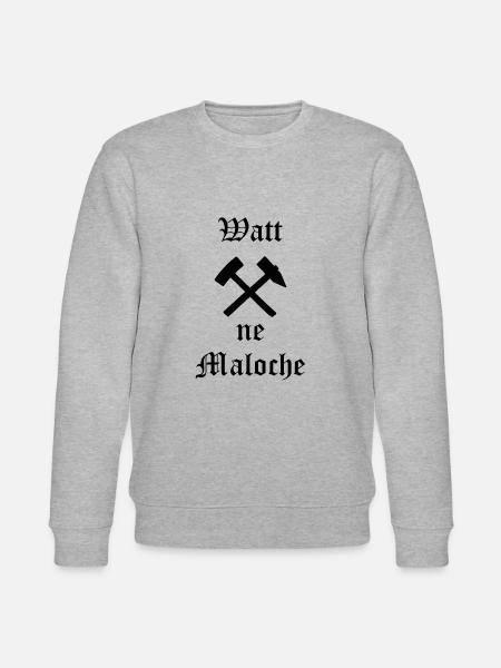 Watt ne Maloche - Stanley/Stella Unisex Bio-Sweatshirt CHANGER - Grau meliert