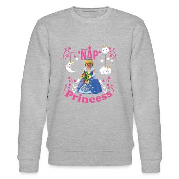 Playmobil Nap-Princess Mittagsschlaf - Stanley/Stella Unisex Bio-Sweatshirt CHANGER  - Grau meliert - Vorne - Nik (191cm) & Marisol (170cm)