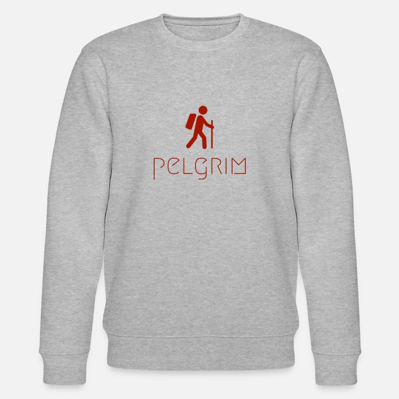 Pilgrim red - Stanley/Stella CHANGER Unisex Organic Sweatshirt - heather grey