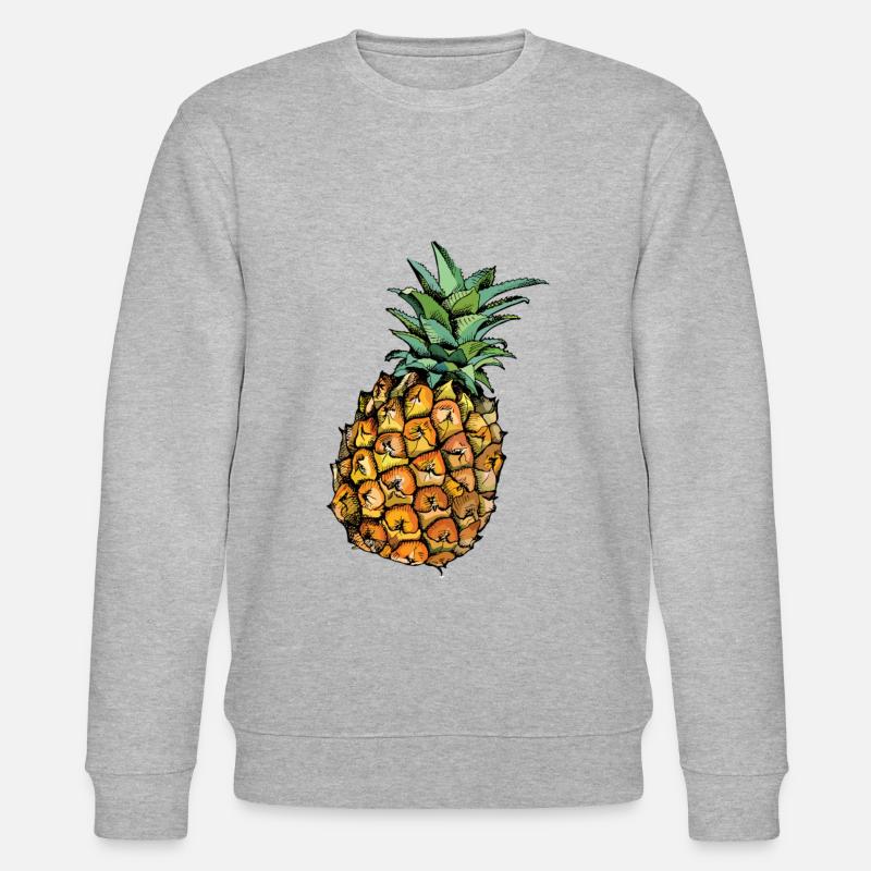 ananas - Sweat bio CHANGER Stanley/Stella Unisexe - gris chiné